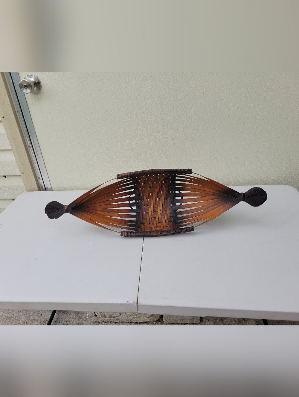 Handwoven Brown Decorative Basket Bowl - Home Accents - Picture 3 of 4